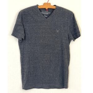American Eagle Outfitters Charcoal Grey Athletic T-Shirt Cotton/Poly SIZE S